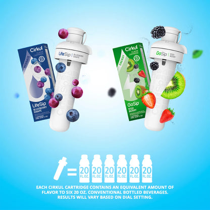 (4 Pack)  32Oz Matte Black Stainless Steel Starter Kit with Matte Black  Lid 2.0 and 2 Flavor Cartridges (Blueberry Grape & Kiwi Berry)